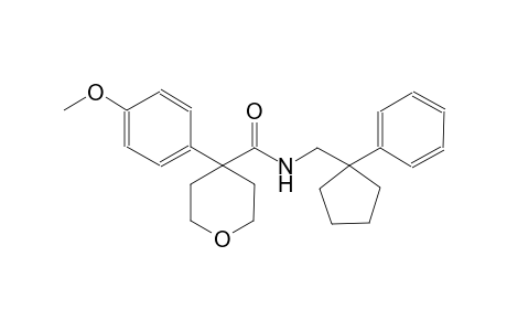 2H-pyran-4-carboxamide, tetrahydro-4-(4-methoxyphenyl)-N-[(1-phenylcyclopentyl)methyl]-