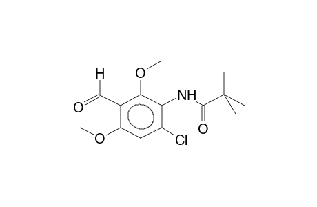 3-PIVALOYLAMINO-4-CHLORO-2,6-DIMETHOXYBENZALDEHYDE