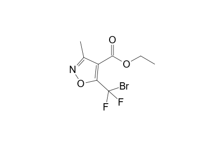 4-Ethoxycarbonyl-3-methyl-5-(bromodifluoromethyl)isoxazole