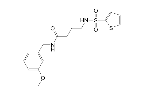 butanamide, N-[(3-methoxyphenyl)methyl]-4-[(2-thienylsulfonyl)amino]-