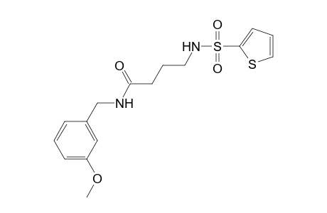 butanamide, N-[(3-methoxyphenyl)methyl]-4-[(2-thienylsulfonyl)amino]-