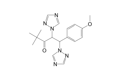 1-(4-Methoxy-phenyl)-4,4-dimethyl-1,2-bis(1,2,4-triazolyl-1)-3-pentanone