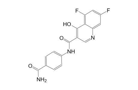3-quinolinecarboxamide, N-[4-(aminocarbonyl)phenyl]-5,7-difluoro-4-hydroxy-