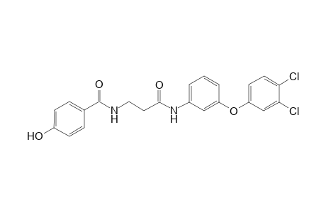 N-(3-(3-(3,4-dichlorophenoxy)phenylamino)-3-oxopropyl)-4-hydroxybenzamide