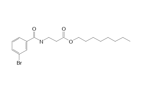 .beta.-Alanine, N-(3-bromobenzoyl)-, octyl ester