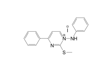 1-Phenylamino-4-phenyl-2-methylthiopyrimidinium iodide