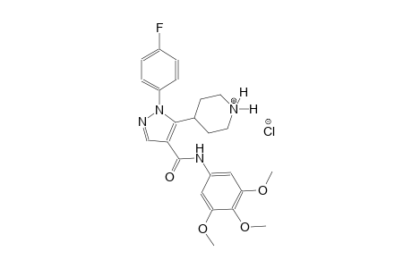 piperidinium, 4-[1-(4-fluorophenyl)-4-[[(3,4,5-trimethoxyphenyl)amino]carbonyl]-1H-pyrazol-5-yl]-, chloride