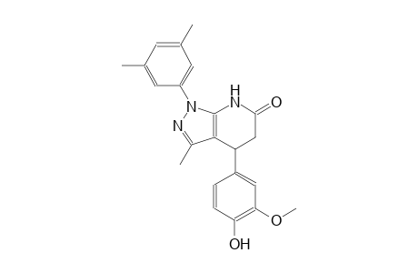 6H-pyrazolo[3,4-b]pyridin-6-one, 1-(3,5-dimethylphenyl)-1,4,5,7-tetrahydro-4-(4-hydroxy-3-methoxyphenyl)-3-methyl-