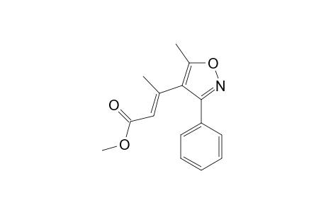 2-Butenoic acid, 3-(5-methyl-3-phenyl-4-isoxazolyl)-, methyl ester, (E)-
