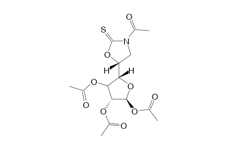 N-ACETYL-(5R)-5-[(4'R)-1',2',3'-TRI-O-ACETYL-ALPHA-L-THREO-FURANOS-4'-YL]-OXAZOLIDINE-2-THIONE