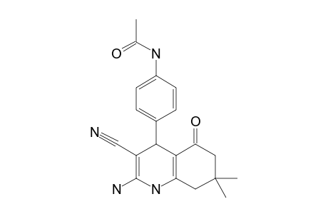 2-AMINO-3-CYANO-7,7-DIMETHYL-4-(4'-METHYLCARBONYLAMINOPHENYL)-5,6,7,8-TETRAHYDRO-4H-CHROMENE