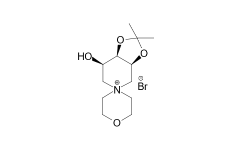 Spiro[3',4'-(isopropylidenedioxy)-5'-hydroxypiperidine-1'-1-morpholinium] bromide