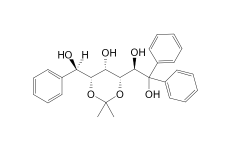 3,5-O-isopropylidene-1,1,6-tri-C-phenyl-D-glycero-D-gulo-hexitol