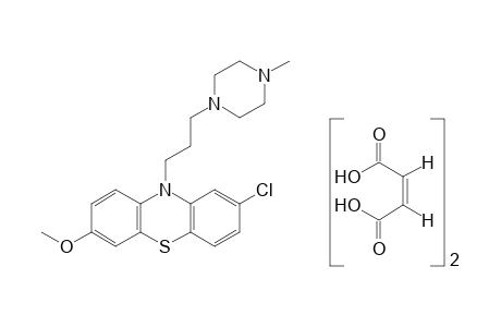 2-chloro-7-methoxy-10-[3-(4-methyl-1-piperazinyl)propyl]phenothiazine, maleate(1.2)