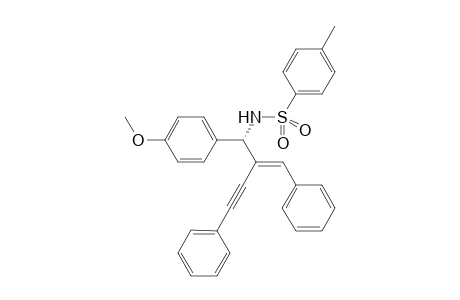 (S,E)-N-(2-benzylidene-1-(4-methoxyphenyl)-4-phenylbut-3-ynyl)-4-methyl- benzenesulfonamide