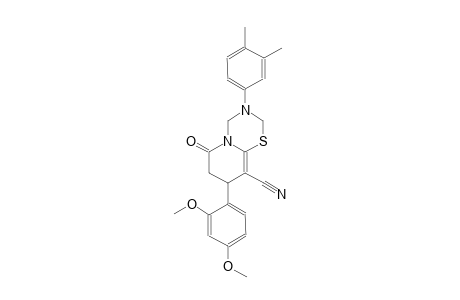 2H,6H-pyrido[2,1-b][1,3,5]thiadiazine-9-carbonitrile, 8-(2,4-dimethoxyphenyl)-3-(3,4-dimethylphenyl)-3,4,7,8-tetrahydro-6-oxo-