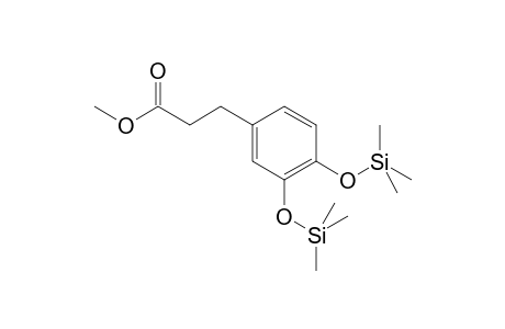 Hydrocinnamic acid, 3,4-bis(trimethylsiloxy)-, methyl ester