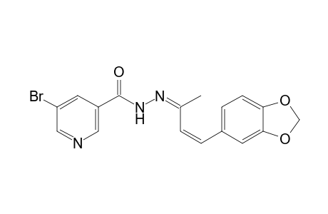 N-[(Z)-[(Z)-3-(1,3-benzodioxol-5-yl)-1-methyl-prop-2-enylidene]amino]-5-bromo-nicotinamide