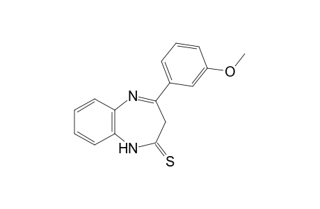 1,3-dihydro-4-(m-methoxyphenyl)-2H-1,5-benzodiazepine-2-thione