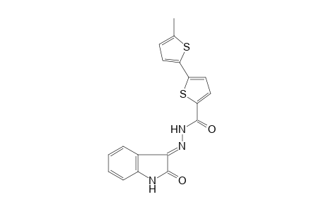5'-Methyl-[2,2']bithiophenyl-5-carboxylic acid (2-oxo-1,2-dihydroindol-3-ylidene)hydrazide