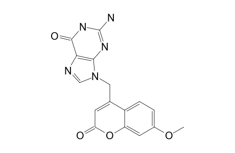 1-[(7-METHOXY-2-OXO-2H-CHROMEN-4-YL)-METHYL]-GUANINE