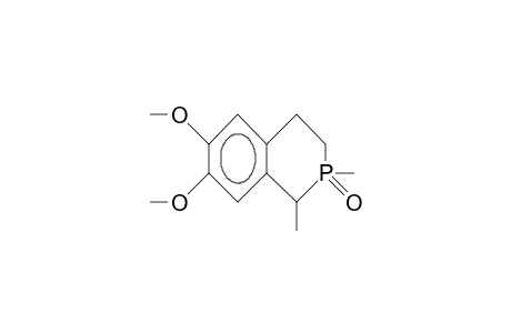 cis-1,2,3,4-Tetrahydro-6,7-dimethoxy-1,2-dimethyl-isophosphinoline 2-oxide