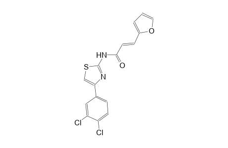 (2E)-N-[4-(3,4-dichlorophenyl)-1,3-thiazol-2-yl]-3-(2-furyl)-2-propenamide