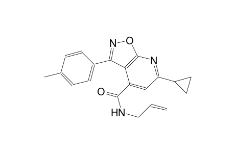isoxazolo[5,4-b]pyridine-4-carboxamide, 6-cyclopropyl-3-(4-methylphenyl)-N-(2-propenyl)-