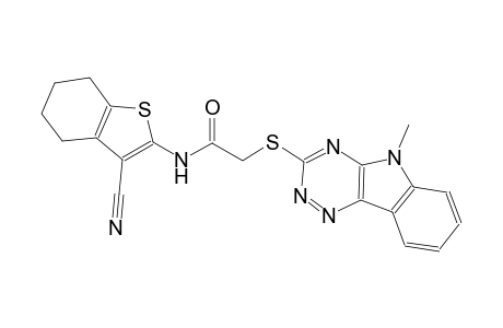 acetamide, N-(3-cyano-4,5,6,7-tetrahydrobenzo[b]thien-2-yl)-2-[(5-methyl-5H-[1,2,4]triazino[5,6-b]indol-3-yl)thio]-