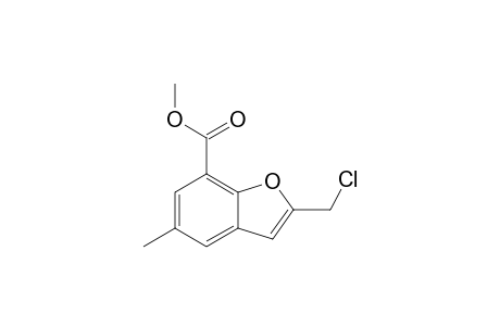 2-(chloromethyl)-5-methyl-7-benzofurancarboxylic acid methyl ester