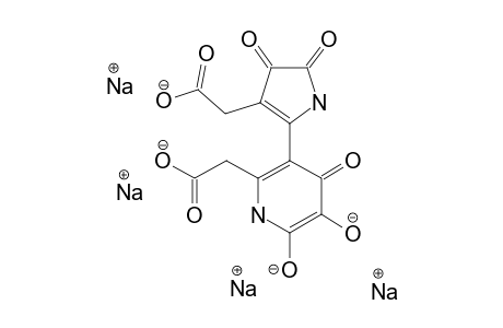 RUBRIFACINE-SODIUM-SALT;3-(3-CARBOXYMETHYL)-4,5-DIHYDRO-4,5-DIOXO-2-PYRROLYL)-4,5,6-TRIHYDROXYPYRIDINE-2-ACETIC-ACID-SODIUM-SALT
