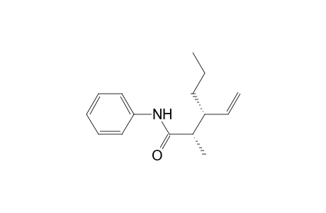 Hexanamide, 3-ethenyl-2-methyl-N-phenyl-, (R*,S*)-