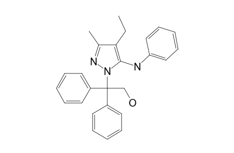 2-[4-ethyl-3-methyl-5-(phenylamino)pyrazol-1-yl]-2,2-di(phenyl)ethanol