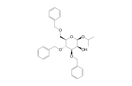 (2R,3S,4R,5R,6R)-4,5-bis(phenylmethoxy)-6-(phenylmethoxymethyl)-2-propan-2-yloxy-3-oxanol