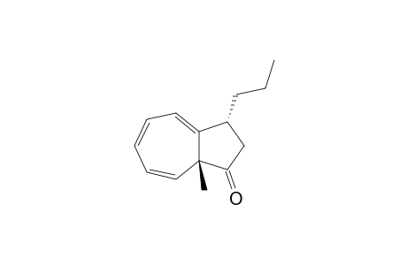 trans-(3R*,8aR*)-3,8a-Dihydro-3-n-propyl-8a-methylazulen-1(2H)-one