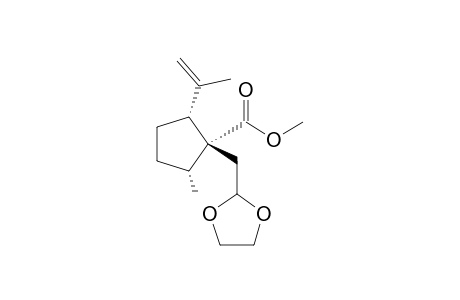 Methyl (1R,2R,5R)-1-[(1,3-Dioxolan-2-yl)methyl]-5-methyl-2-(prop-1-en-2-yl)cyclopentanecarboxylate