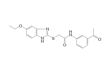 N-(3-acetylphenyl)-2-[(5-ethoxy-1H-benzimidazol-2-yl)sulfanyl]acetamide