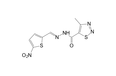 4-methyl-1,2,3-thiadiazole-5-carboxylic acid, (5-nitro-2-thenylidene)hydrazide