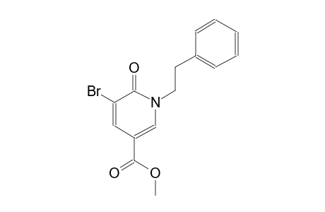 methyl 5-bromo-6-oxo-1-(2-phenylethyl)-1,6-dihydro-3-pyridinecarboxylate