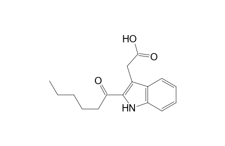 (2-hexanoyl-1H-indol-3-yl)acetic acid