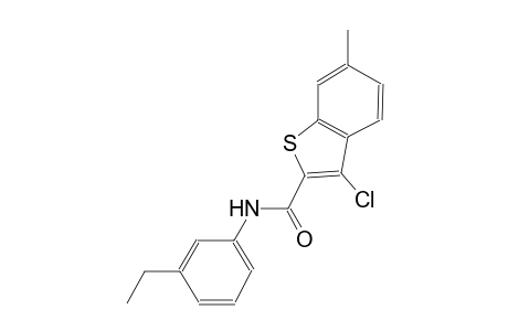 3-chloro-N-(3-ethylphenyl)-6-methyl-1-benzothiophene-2-carboxamide
