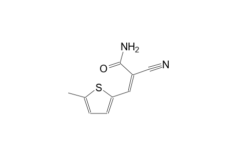 (2Z)-2-cyano-3-(5-methyl-2-thienyl)-2-propenamide