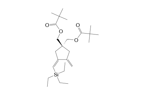 (Z)-1,1-BIS-(TRIMETHYL-ACETOXYMETHYL)-3-METHYLENE-4-TRIETHYL-SILYLMETHYLENE-CYCLOPENTANE