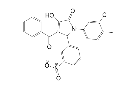 4-benzoyl-1-(3-chloro-4-methylphenyl)-3-hydroxy-5-(3-nitrophenyl)-1,5-dihydro-2H-pyrrol-2-one