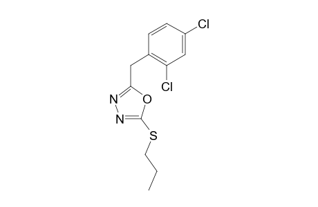 2-(2,4-Dichlorobenzyl)-5-(propylthio)-1,3,4-oxadiazole