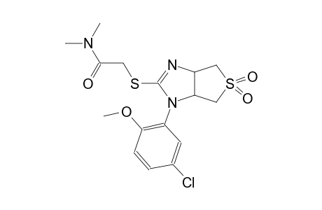 acetamide, 2-[[1-(5-chloro-2-methoxyphenyl)-3a,4,6,6a-tetrahydro-5,5-dioxido-1H-thieno[3,4-d]imidazol-2-yl]thio]-N,N-dimethyl-