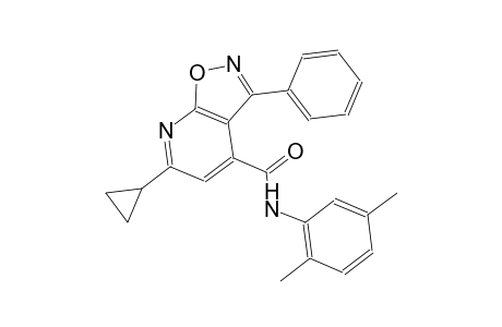 isoxazolo[5,4-b]pyridine-4-carboxamide, 6-cyclopropyl-N-(2,5-dimethylphenyl)-3-phenyl-