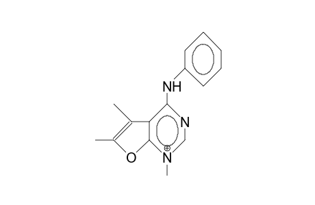 N-Phenyl-1,5,6-trimethyl-furo(2,3-D)pyrimidin-4-amine cation