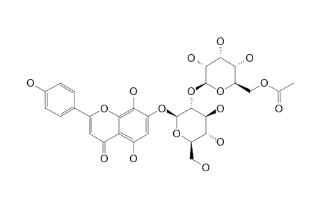 ISOSCUTELLAREIN-7-O-[6'''-ACETYLALLOPYRANOSYL-(1->2)-GLUCOPYRANOSIDE]
