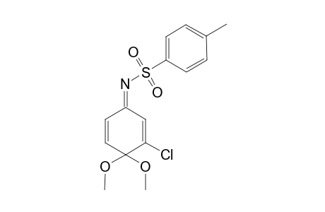 1-[(Tolylsulfonyl)imino-3-chloro-4,4-dimethoxy-1,4-dihydrobenzene
